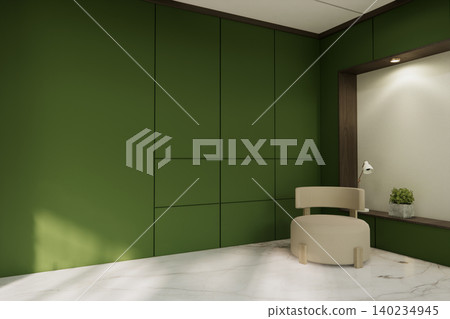 Minimalist Green Living Room Interior Design have sofa modern and decoration. 3D rendering Minimalist Green Living Room Interior Design have sofa modern and decoration. 3D rendering 140234945