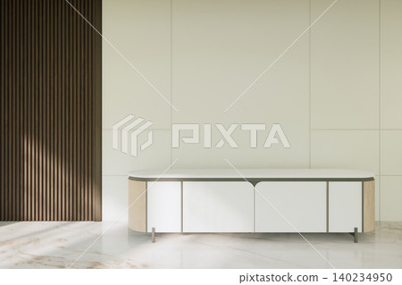 shelf wall Built-in mock up minimalist, room white modern style,Empty white wall on granite floor.3D rendering shelf wall Built-in mock up minimalist, room white modern style,Empty white wall on granite floor.3D rendering 140234950