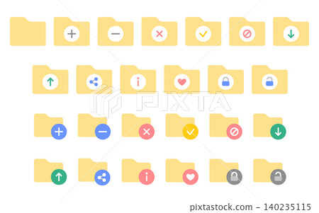 File and Document Icon Set - Flat Color File and Document Icon Set - Flat Color 140235115