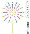 A simple fireworks illustration 140235204