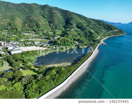Scenery of Sunokawa coast in Ainan town, Ehime prefecture Scenery of Sunokawa coast in Ainan town, Ehime prefecture 140235491