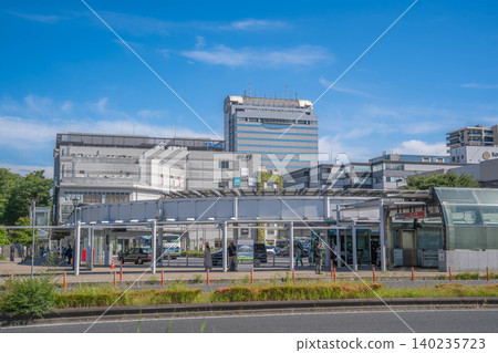 Tsukuba Station Exit A3, bus terminal, and urban scenery of BiVi Tsukuba [Azuma, Tsukuba City, Ibaraki Prefecture] 140235723
