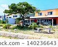 [Kagawa] Megijima Island in summer: townscape and blue sky 140236643