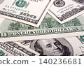 American hundred dollars a background 140236681