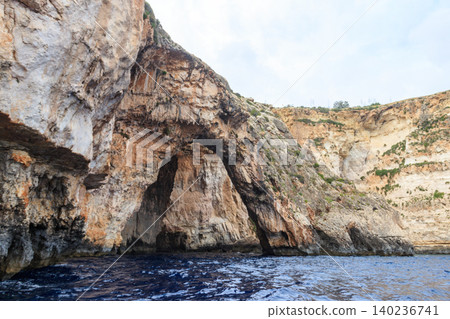 Scenic view of Blue grotto in Malta from a boat Scenic view of Blue grotto in Malta from a boat 140236741