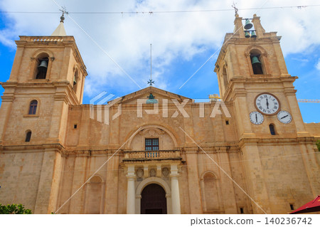 Facade of the St. John's Co-Cathedral in Valletta, Malta Facade of the St. John's Co-Cathedral in Valletta, Malta 140236742