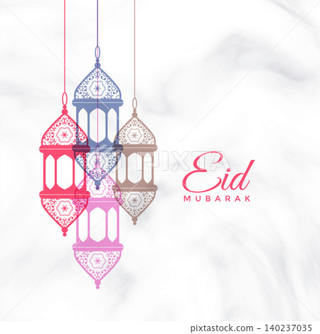 eid mubarak hanging lamps greeting eid mubarak hanging lamps greeting 140237035