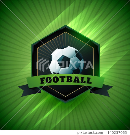football game label design symbol football game label design symbol 140237063