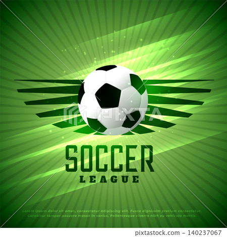 soccer league flyer design sports background 140237067