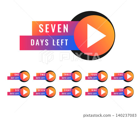 number of days left stocker badge symbol design number of days left stocker badge symbol design 140237083