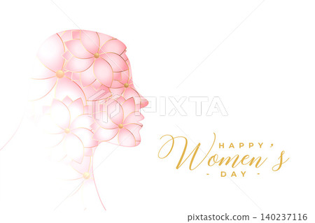 elegant womens day flower greeting design elegant womens day flower greeting design 140237116