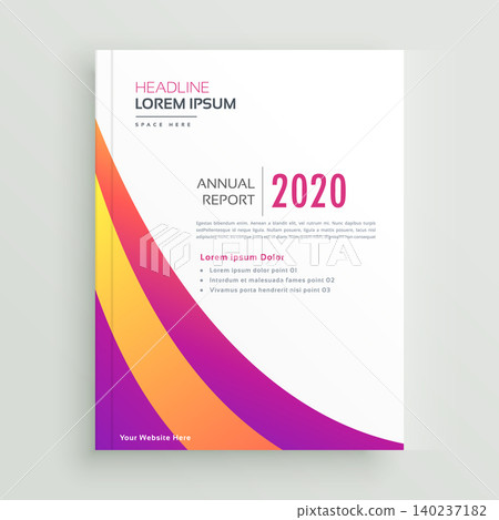trendy colorful brochure annual report template trendy colorful brochure annual report template 140237182