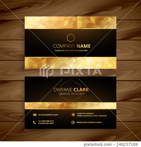 luxury golden business card design luxury golden business card design 140237189