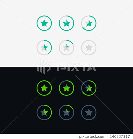 star rating symbol concept design 140237317