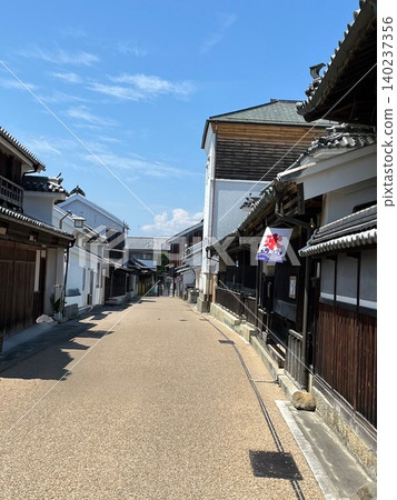 The townscape of Udatsu and historical scenery under a clear blue summer sky. The townscape of Udatsu and historical scenery under a clear blue summer sky. 140237356