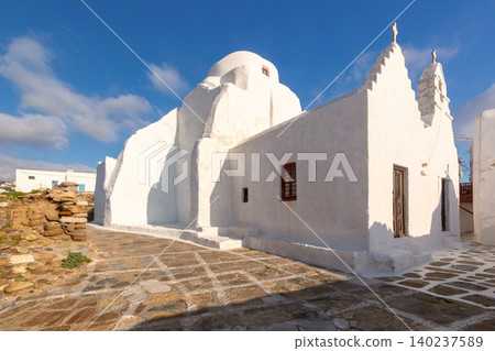 Panagia Paraportiani church in Mykonos, Greece 140237589