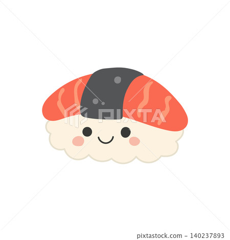 Vector illustration tuna fish for sushi food restaurant and icon cartoon japan. Asian rice seafood for japanese flat vector and meal cuisine. Vector nigiri background for sushi isolated Vector illustration tuna fish for sushi food restaurant and icon cartoon japan. Asian rice seafood for japanese flat vector and meal cuisine. Vector nigiri background for sushi isolated 140237893