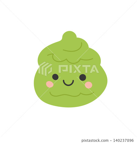 Vector icon sushi and food wasabi fish with design restaurant sauce. Isolated illustration cartoon and vector asian green with paste cooking icon. White vector spicy and natural food soy Vector icon sushi and food wasabi fish with design restaurant sauce. Isolated illustration cartoon and vector asian green with paste cooking icon. White vector spicy and natural food soy 140237896