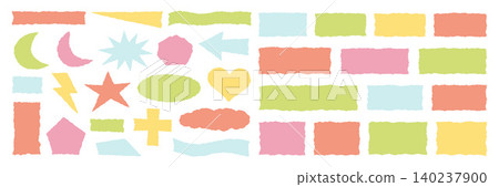 Shape vector frame and paper rectangle jagged with border grunge box. Background banner edge and shape illustration black with set texture vector. Design shape sticker and silhouette paper tag Shape vector frame and paper rectangle jagged with border grunge box. Background banner edge and shape illustration black with set texture vector. Design shape sticker and silhouette paper tag 140237900