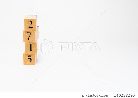 A four-digit number made of wooden blocks A four-digit number made of wooden blocks 140238280