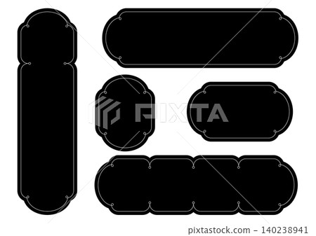 Simple decorative frame set Simple decorative frame set 140238941