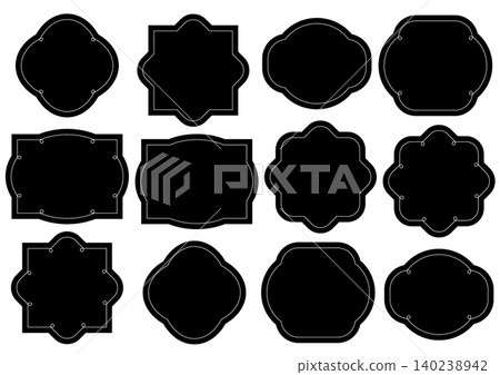 Simple decorative frame set Simple decorative frame set 140238942