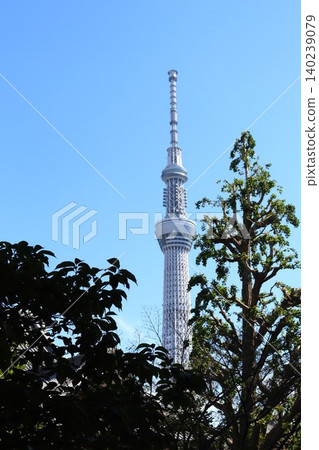 從墨田區各處看到的東京晴空塔 從墨田區各處看到的東京晴空塔 140239079