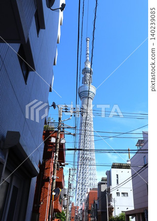 Tokyo Skytree as seen from various locations within Sumida Ward Tokyo Skytree as seen from various locations within Sumida Ward 140239085
