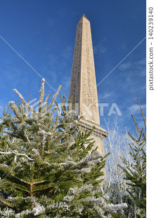Obelisk and Christmas tree in Place de la Concorde, Paris: A winter scene (January 2, 2021) Obelisk and Christmas tree in Place de la Concorde, Paris: A winter scene (January 2, 2021) 140239140