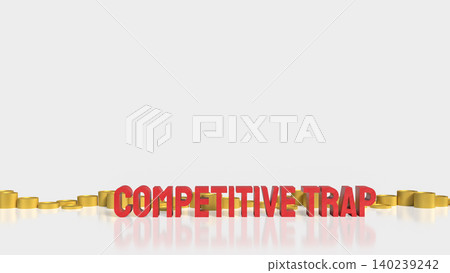 Competitive Trap Business Challenge 3d render. Competitive Trap Business Challenge 3d render. 140239242
