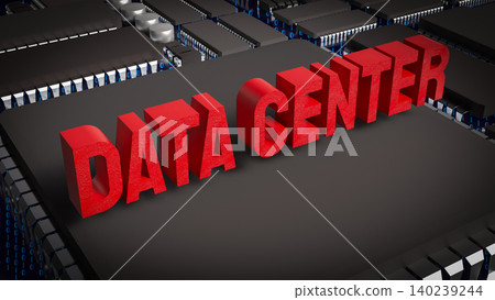 Data Center Technology Concept 3d render. 140239244