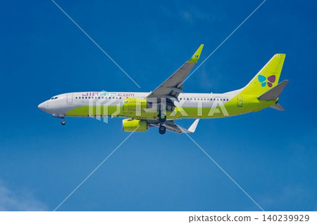 Jin Air Boeing 737-800 passenger aircraft Jin Air Boeing 737-800 passenger aircraft 140239929
