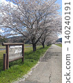 Cherry blossom trees in Mikazuki Park 140240191