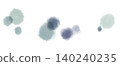A soft, bubble-like embellishment material with a watercolor texture featuring blurred gradients of navy blue and gray. 140240235
