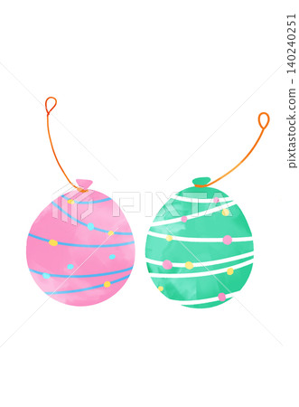 Colorful hand-drawn yo-yo illustrations Colorful hand-drawn yo-yo illustrations 140240251