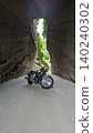 Motorcycle in the tunnel 140240302