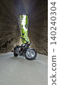 Motorcycle in the tunnel 140240304