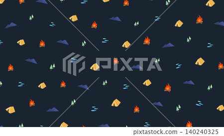 深海軍藍圖案背景插畫素材,有露營/戶外主題。 深海軍藍圖案背景插畫素材,有露營/戶外主題。 140240325