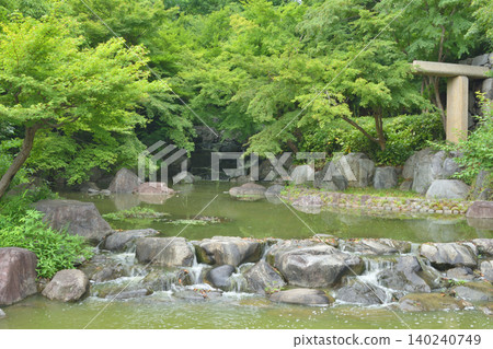 River in Tsurumi Ryokuchi Park 140240749