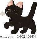 A cat walking proudly 140240954