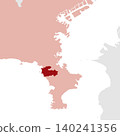 Vector illustration map material for Japan: Map of Hayama Town, Kanagawa Prefecture 140241356