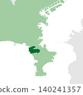 Vector illustration map material for Japan: Map of Hayama Town, Kanagawa Prefecture 140241357