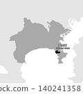 Vector illustration map material for Japan: Map of Hayama Town, Kanagawa Prefecture 140241358