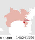 Vector illustration map material for Japan: Map of Hayama Town, Kanagawa Prefecture 140241359