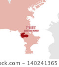 Vector illustration map material for Japan: Map of Hayama Town, Kanagawa Prefecture 140241365