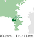 Vector illustration map material for Japan: Map of Hayama Town, Kanagawa Prefecture 140241366