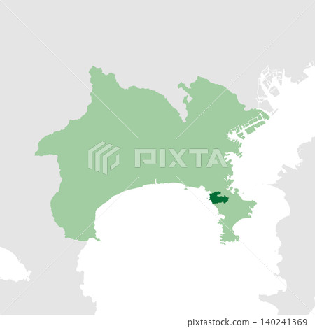 Vector illustration map material for Japan: Map of Hayama Town, Kanagawa Prefecture Vector illustration map material for Japan: Map of Hayama Town, Kanagawa Prefecture 140241369
