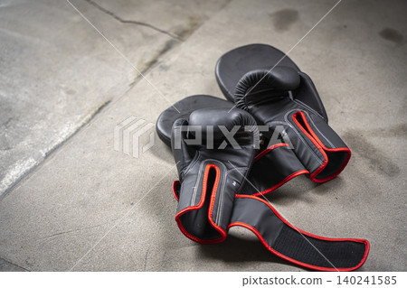 Boxing equipment, training, fight 140241585