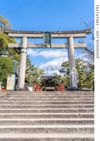 京都市東山五條豐國神社鳥居(供奉豐臣秀吉的神社) 京都市東山五條豐國神社鳥居(供奉豐臣秀吉的神社) 140241742