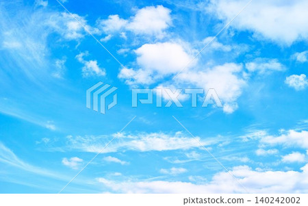 藍色的天空和雲圖像 140242002